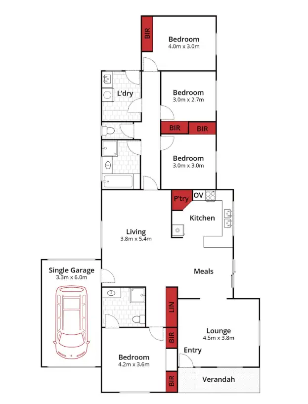Floorplan of Homely house listing, 11 Castle Court, Ballarat East VIC 3350
