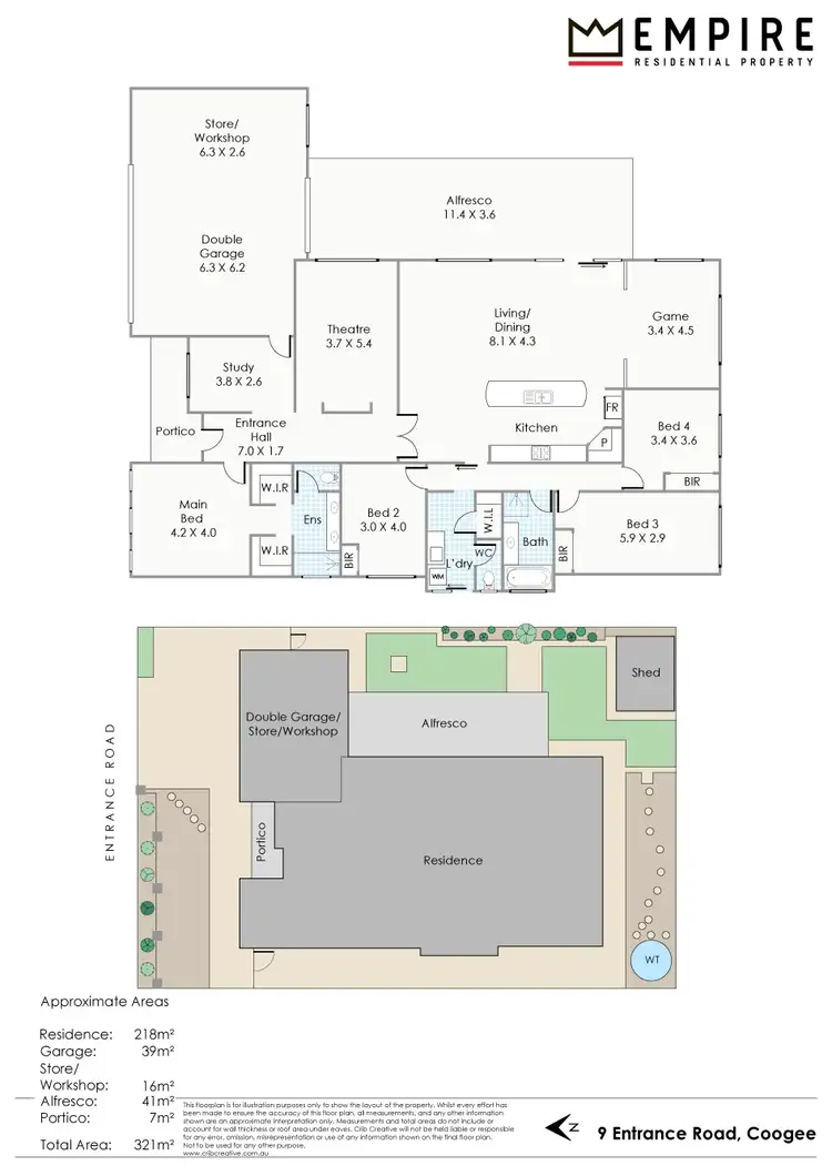 Floorplan of Homely house listing, 9 Entrance Road, Coogee WA 6166