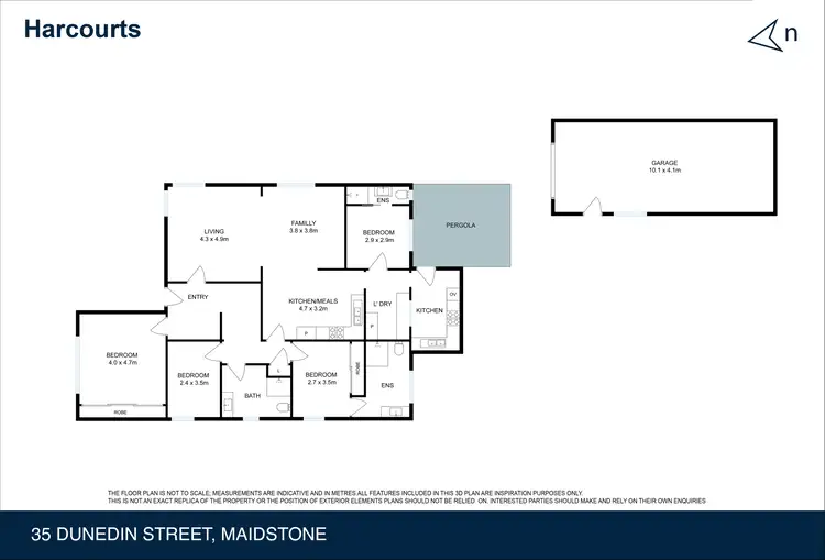 Floorplan of Homely house listing, 35 Dunedin Street, Maidstone VIC 3012