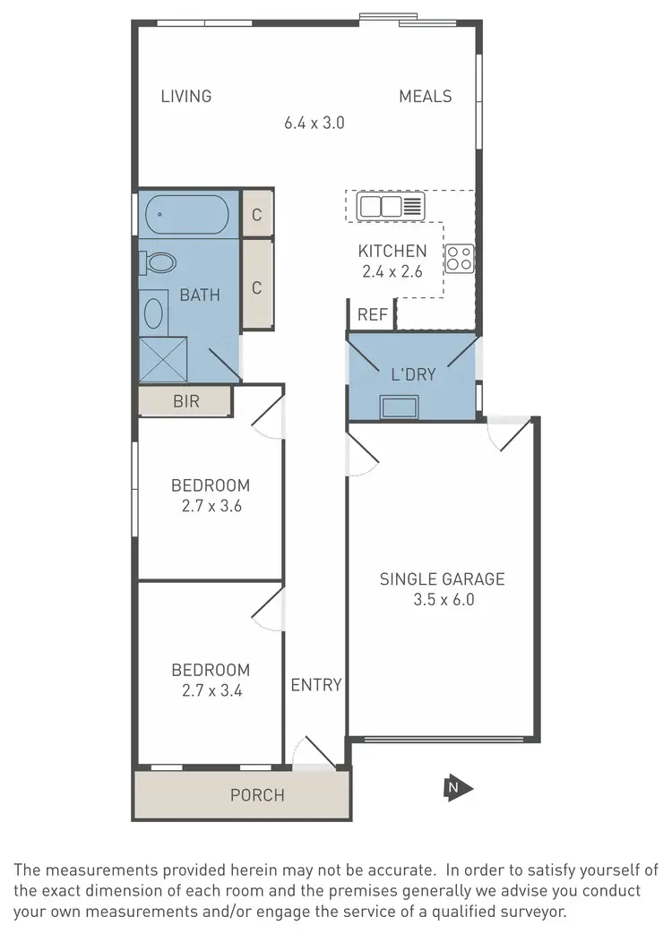 Floorplan of Homely unit listing, 5/40 McCubbin Way, Caroline Springs VIC 3023