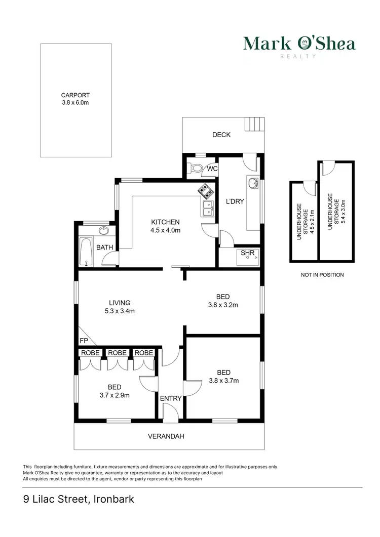 Floorplan of Homely house listing, 9 Lilac Street, Ironbark VIC 3550
