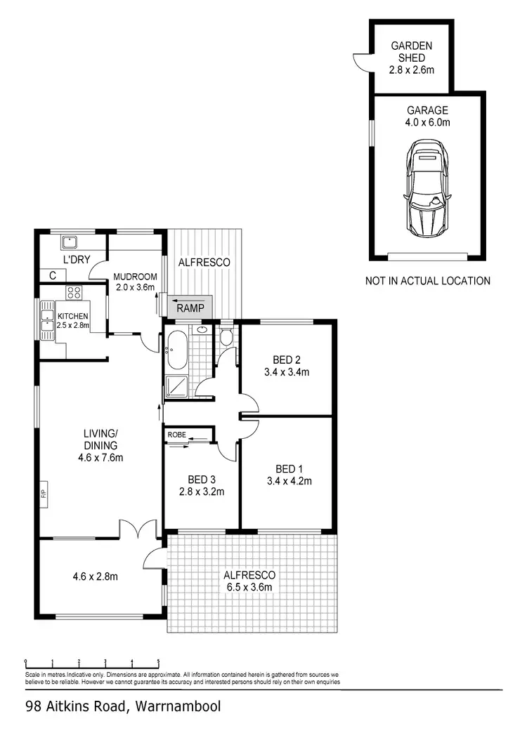 Floorplan of Homely house listing, 98 Aitkins Road, Warrnambool VIC 3280