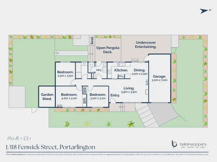 Floorplan of Homely house listing, 1/118 Fenwick Street, Portarlington VIC 3223