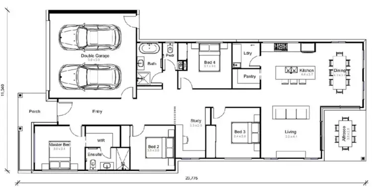 Floorplan of Homely house listing, 13 Bronzewing Circuit, Bahrs Scrub QLD 4207