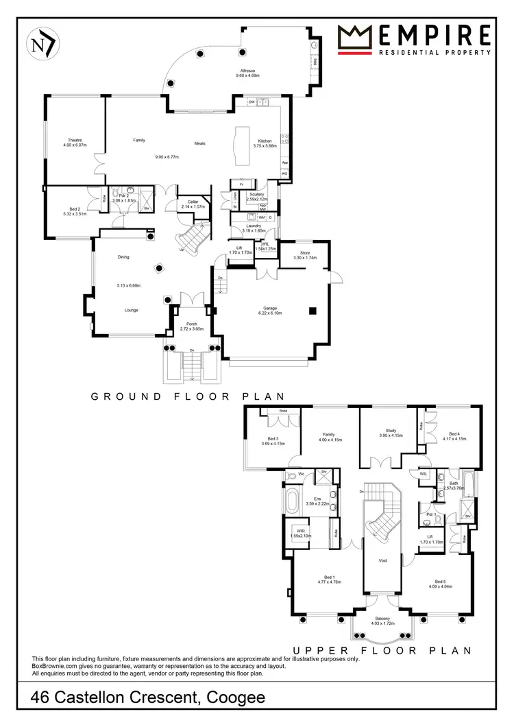 Floorplan of Homely house listing, 46 Castellon Crescent, Coogee WA 6166