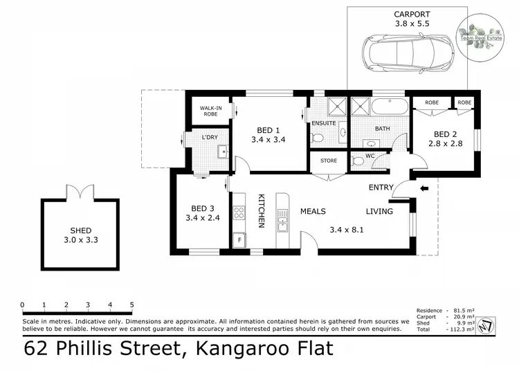 Floorplan of Homely house listing, 62 Phillis Street, Kangaroo Flat VIC 3555