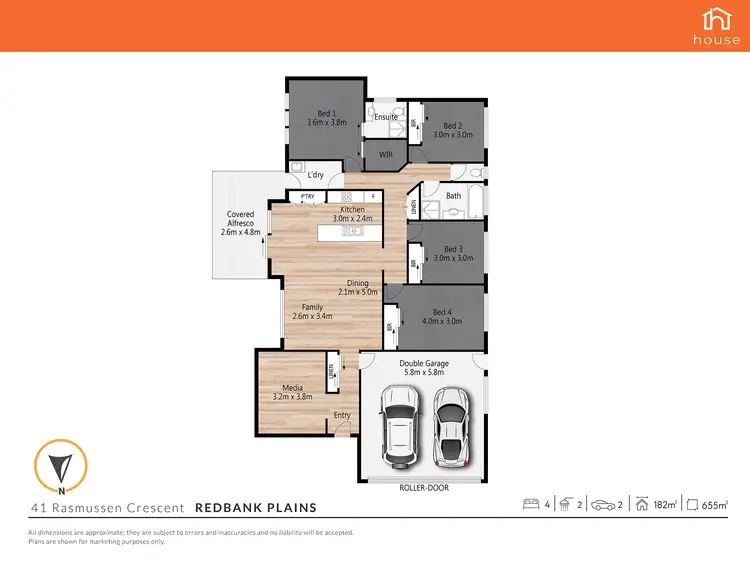 Floorplan of Homely house listing, 41 Rasmussen Crescent, Redbank Plains QLD 4301
