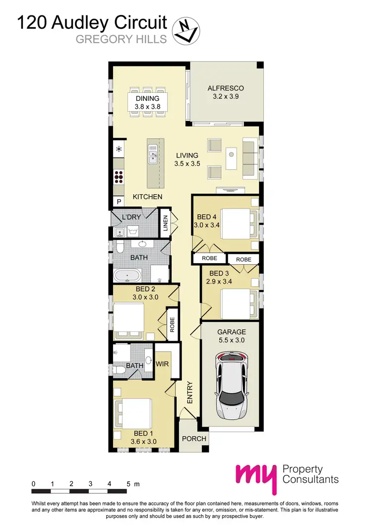 Floorplan of Homely house listing, 120 Audley Circuit, Gregory Hills NSW 2557