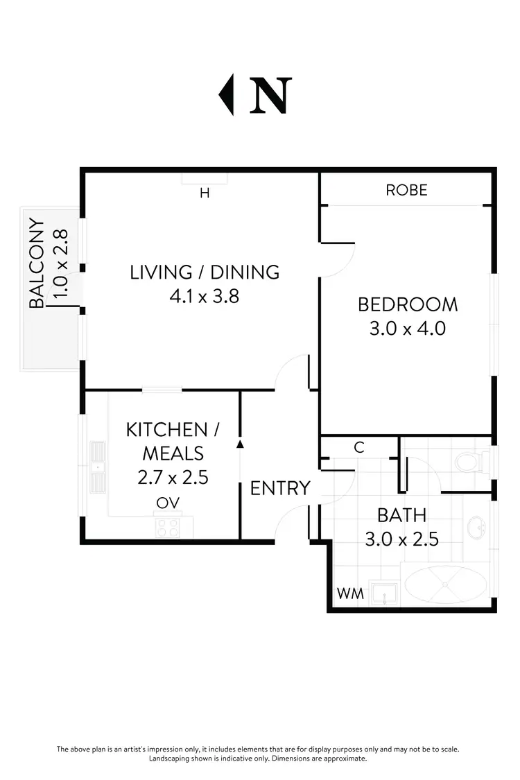 Floorplan of Homely flat listing, 4/28 Melville Road, Brunswick West VIC 3055