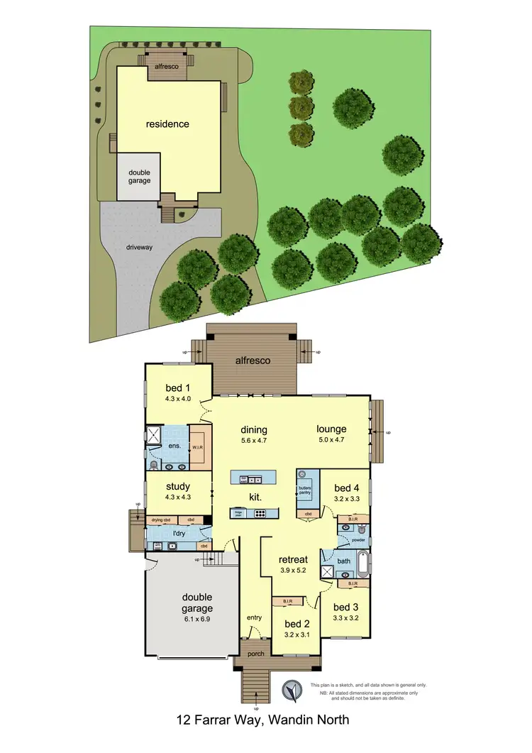 Floorplan of Homely house listing, 12 Farrar Way, Wandin North VIC 3139