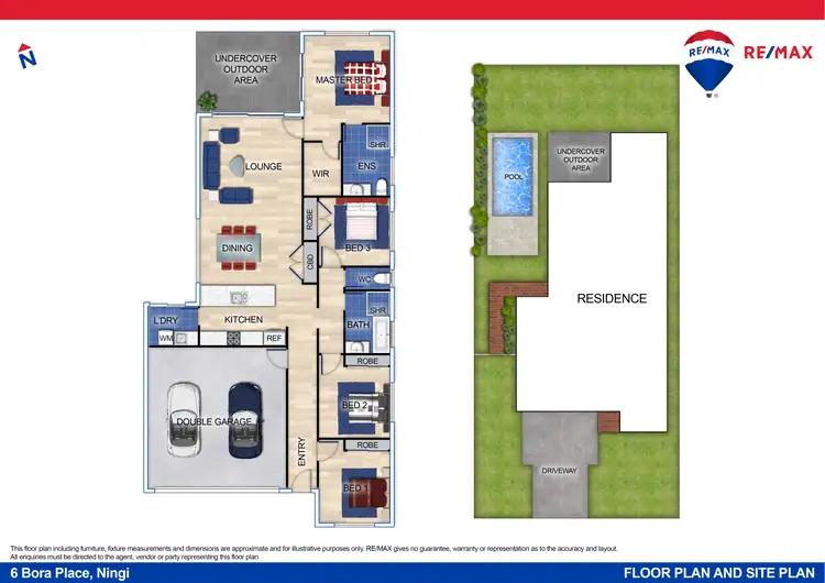 Floorplan of Homely house listing, 6 Bora Place, Ningi QLD 4511