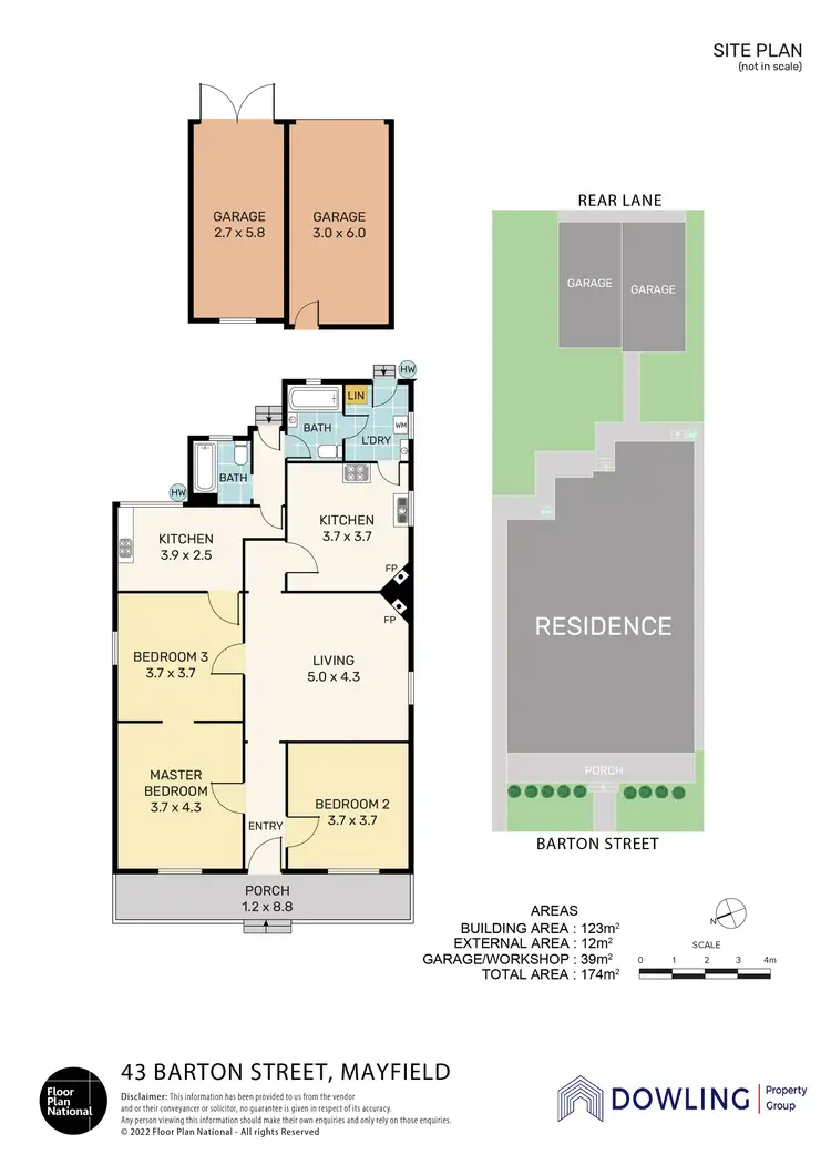 Floorplan of Homely house listing, 43 Barton Street, Mayfield NSW 2304