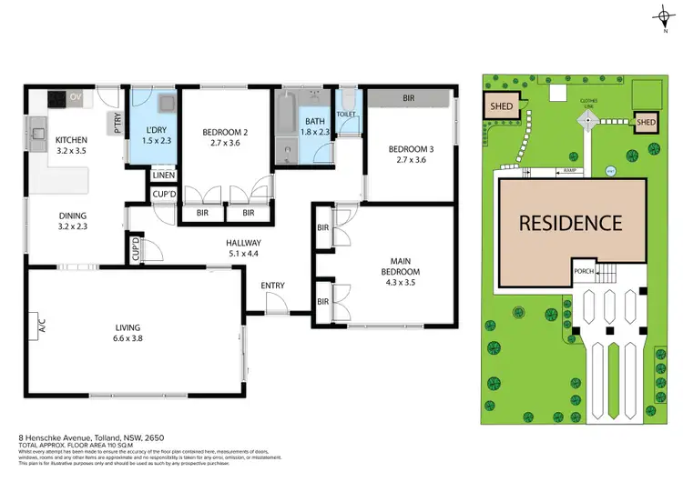 Floorplan of Homely house listing, 8 Henschke Avenue, Tolland NSW 2650