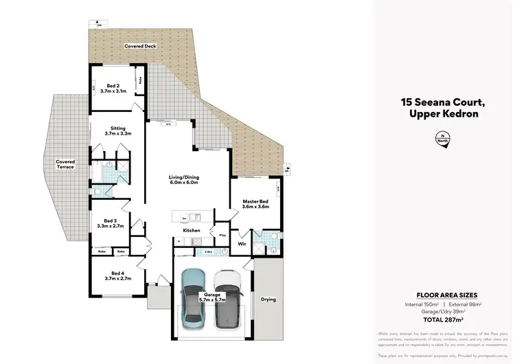Floorplan of Homely house listing, 15 Seeana Court, Upper Kedron QLD 4055