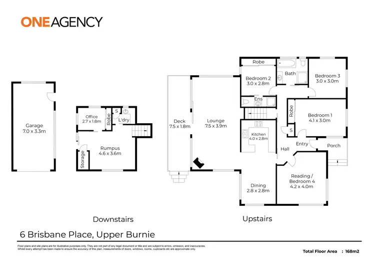 Floorplan of Homely house listing, 6 Brisbane Place, Upper Burnie TAS 7320