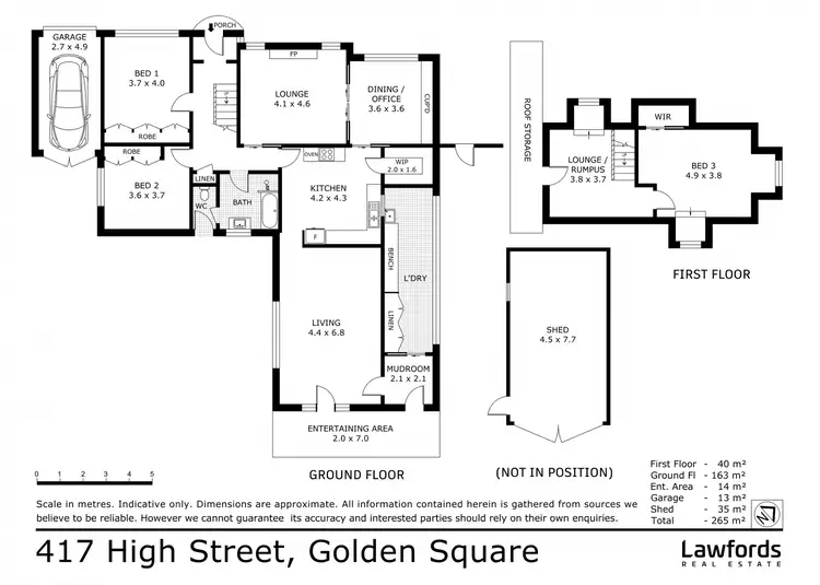Floorplan of Homely house listing, 417 High Street, Golden Square VIC 3555