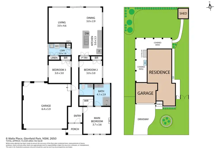 Floorplan of Homely house listing, 6 Walla Place, Glenfield Park NSW 2650