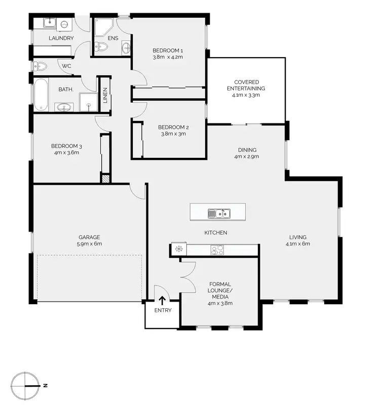 Floorplan of Homely house listing, 8 Templer Way, Eglinton NSW 2795