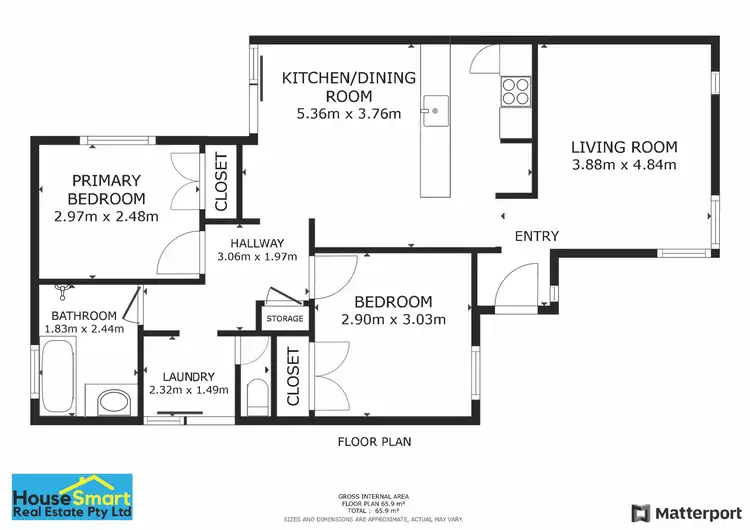Floorplan of Homely house listing, 2/44 Charles Street, Midland WA 6056