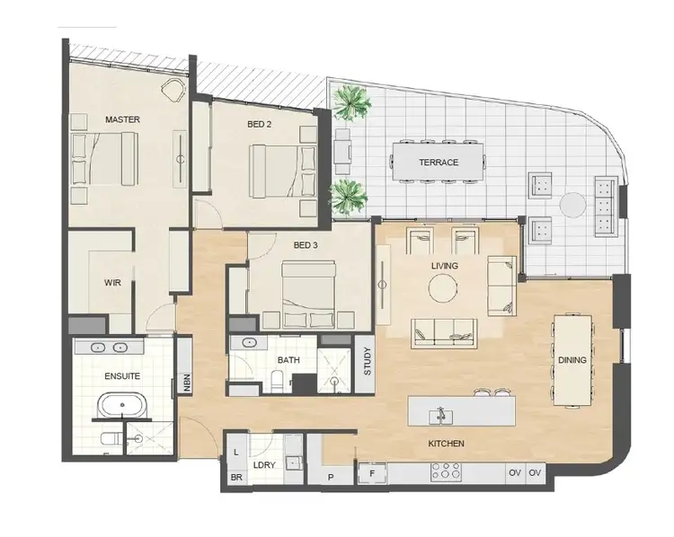 Floorplan of Homely apartment listing, 2004/4 Seddon Street, Subiaco WA 6008