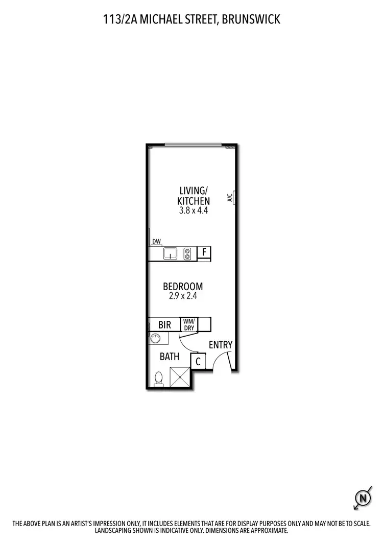 Floorplan of Homely apartment listing, 113/2a Michael Street, Brunswick VIC 3056