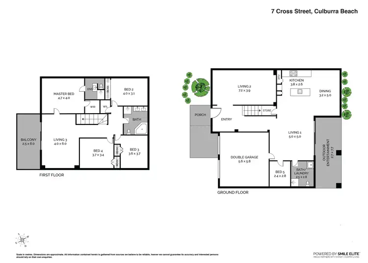 Floorplan of Homely house listing, 7 Cross Street, Culburra Beach NSW 2540