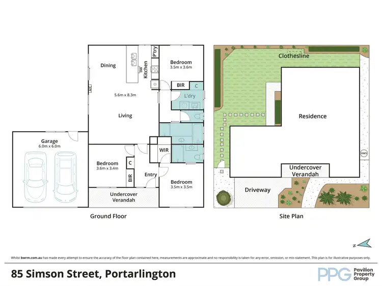 Floorplan of Homely house listing, 85 Simson Street, Portarlington VIC 3223