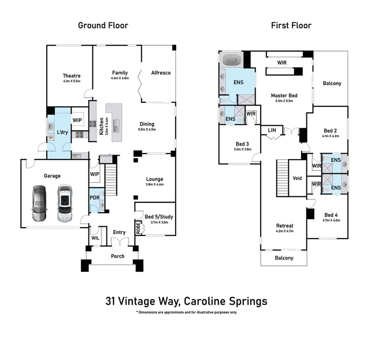 Floorplan of Homely house listing, 31 Vintage Way, Caroline Springs VIC 3023