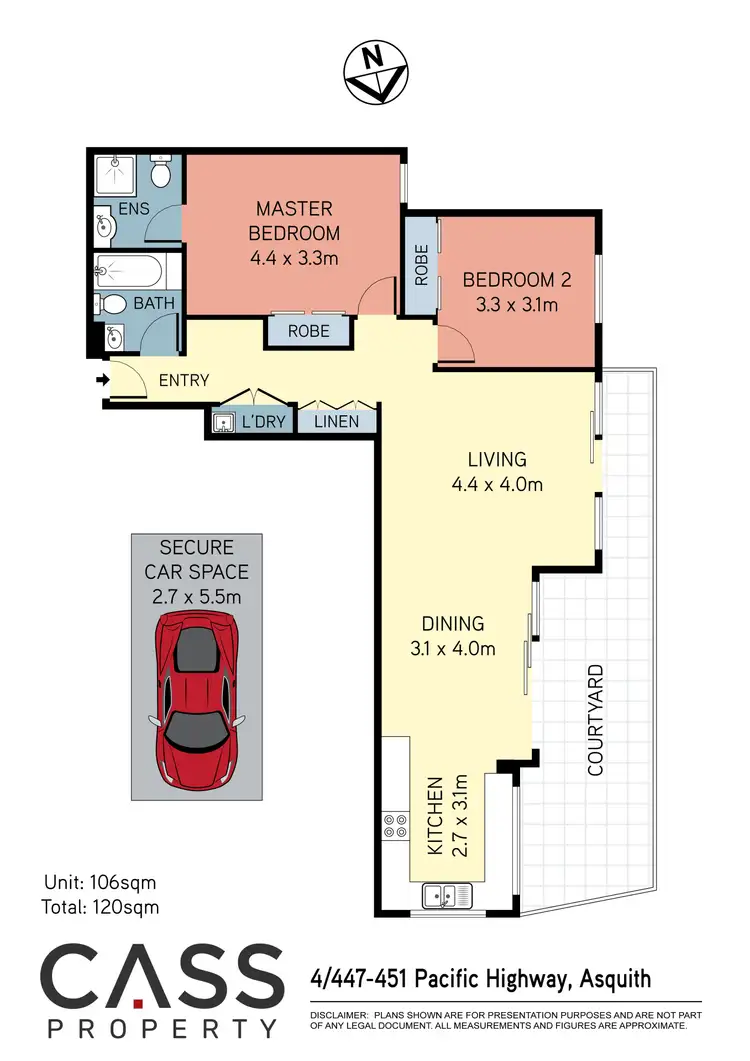 Floorplan of Homely apartment listing, 4/447 Pacific Highway, Asquith NSW 2077