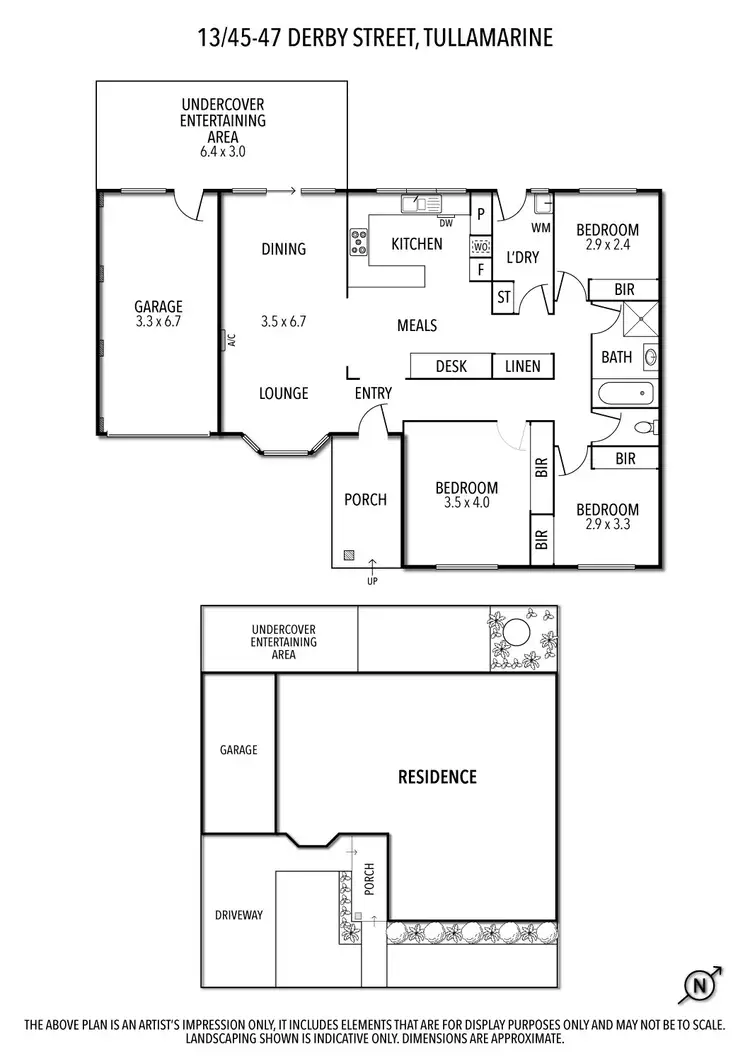 Floorplan of Homely unit listing, 13/45-47 Derby Street, Tullamarine VIC 3043