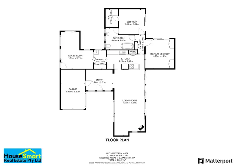 Floorplan of Homely house listing, 10 Southdown Place, Thornlie WA 6108
