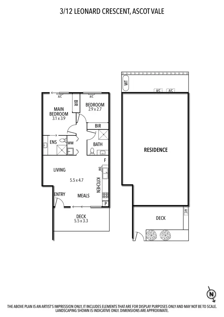 Floorplan of Homely apartment listing, 3/12 Leonard Crescent, Ascot Vale VIC 3032
