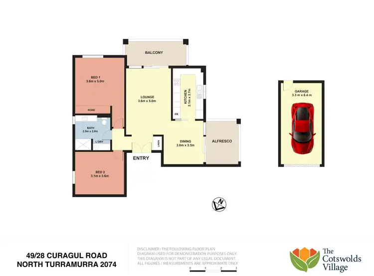 Floorplan of Homely retirement listing, U49/28 Curagul Road, North Turramurra NSW 2074
