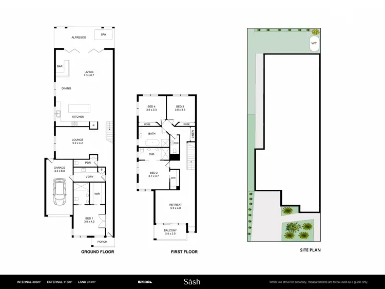 Floorplan of Homely townhouse listing, 2 Watt Street, Spotswood VIC 3015