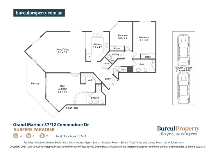 Floorplan of Homely apartment listing, 37/12 Commodore Drive, Paradise Waters QLD 4217