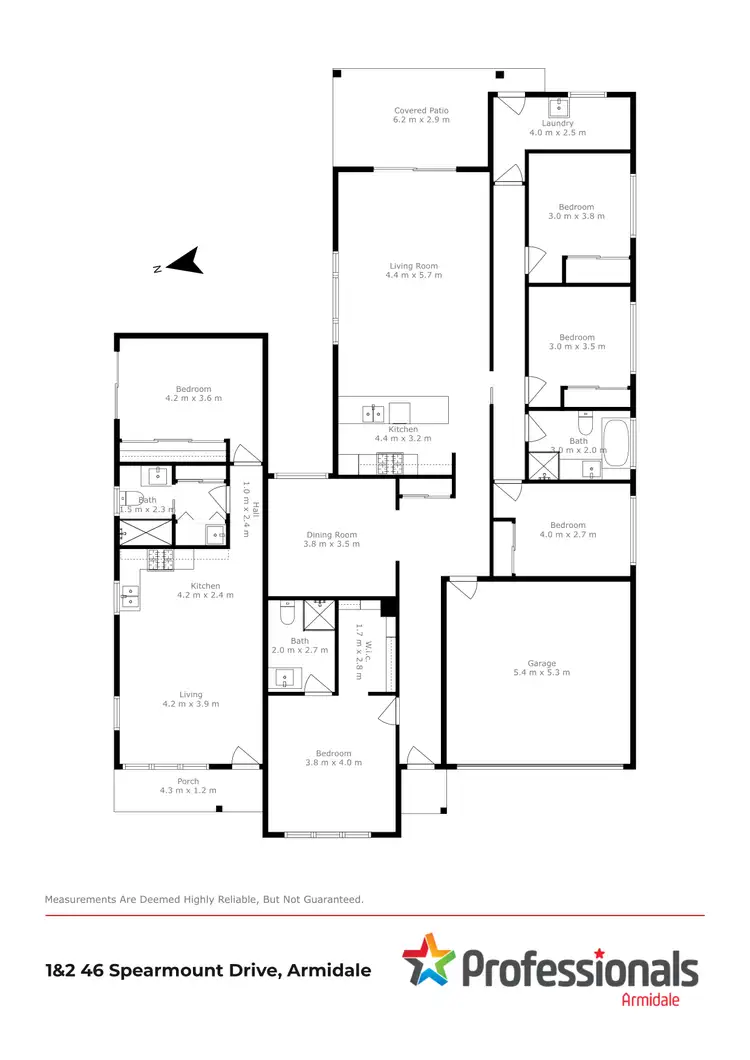 Floorplan of Homely apartment listing, 1/46 Spearmount Drive, Armidale NSW 2350