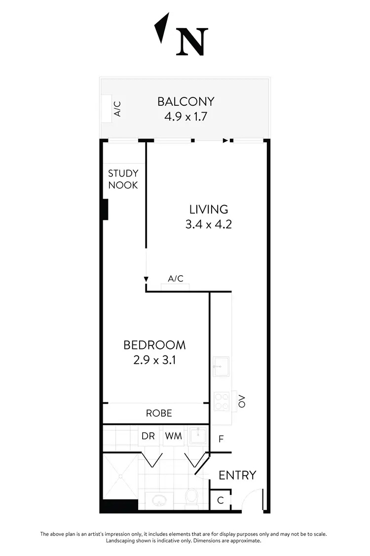 Floorplan of Homely apartment listing, 1011/59 Paisley Street, Footscray VIC 3011
