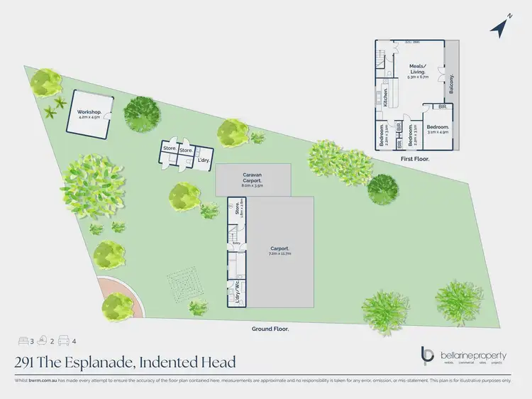 Floorplan of Homely house listing, 291 The Esplanade, Indented Head VIC 3223