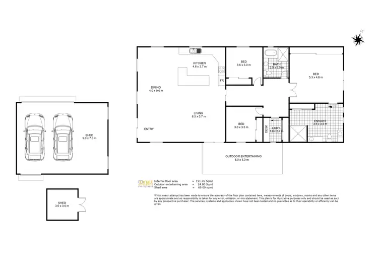 Floorplan of Homely house listing, 6A Bimbi Drive, Highfields QLD 4352