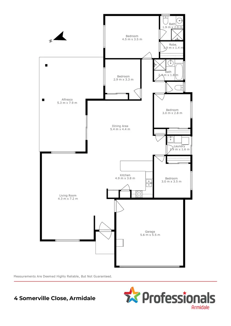 Floorplan of Homely house listing, 4 Somerville Close, Armidale NSW 2350