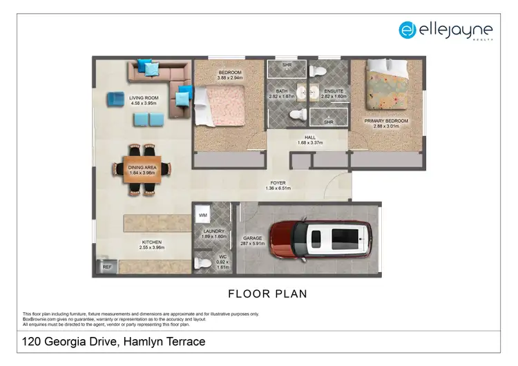 Floorplan of Homely semi-detached listing, 120 Georgia Drive, Hamlyn Terrace NSW 2259