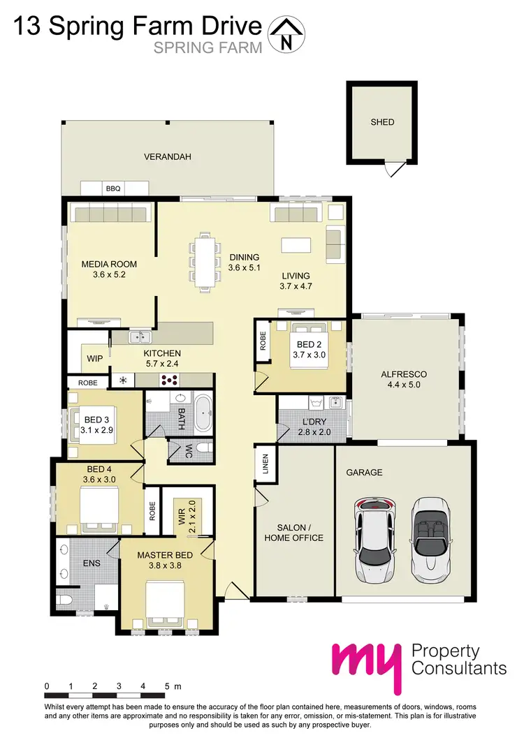 Floorplan of Homely house listing, 13 Spring Farm Drive, Spring Farm NSW 2570