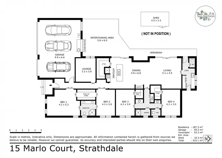 Floorplan of Homely house listing, 15 Marlo Court, Strathdale VIC 3550