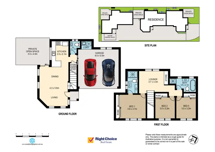 Floorplan of Homely townhouse listing, 2/74 Devonshire Crescent, Oak Flats NSW 2529