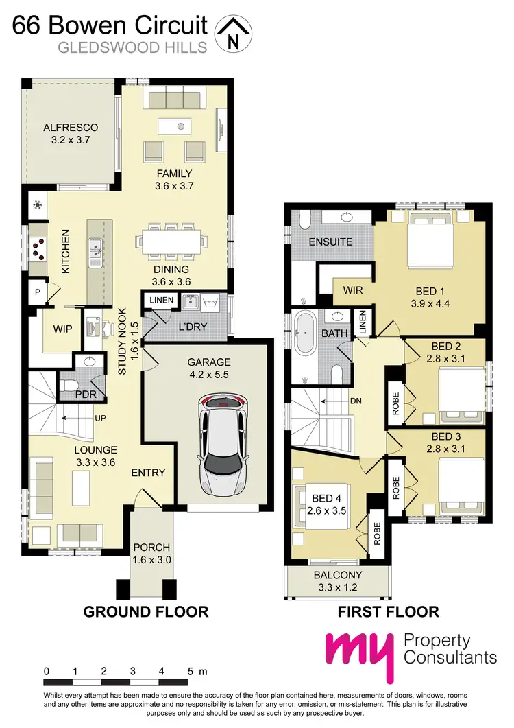 Floorplan of Homely house listing, 66 Bowen Circuit, Gledswood Hills NSW 2557