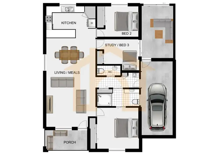 Floorplan of Homely unit listing, 15/29-71 High Road, Waterford QLD 4133