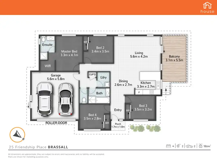 Floorplan of Homely house listing, 25 Friendship Place, Brassall QLD 4305
