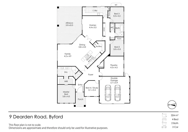 Floorplan of Homely house listing, 9 Dearden Road, Byford WA 6122