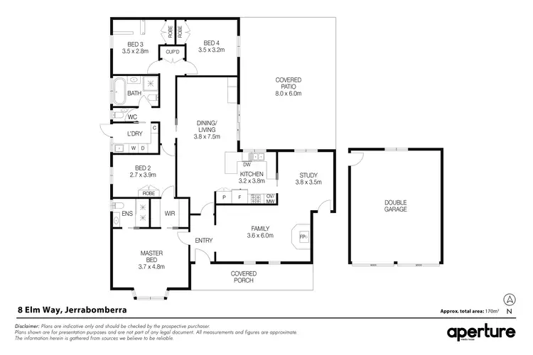 Floorplan of Homely house listing, 8 Elm Way, Jerrabomberra NSW 2619