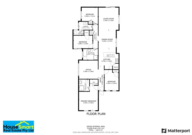 Floorplan of Homely house listing, 281 Pebble Beach Boulevard, Meadow Springs WA 6210